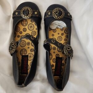 *SOLD* NIB Demonia Steampunk Mary Jane Flats Size 10
